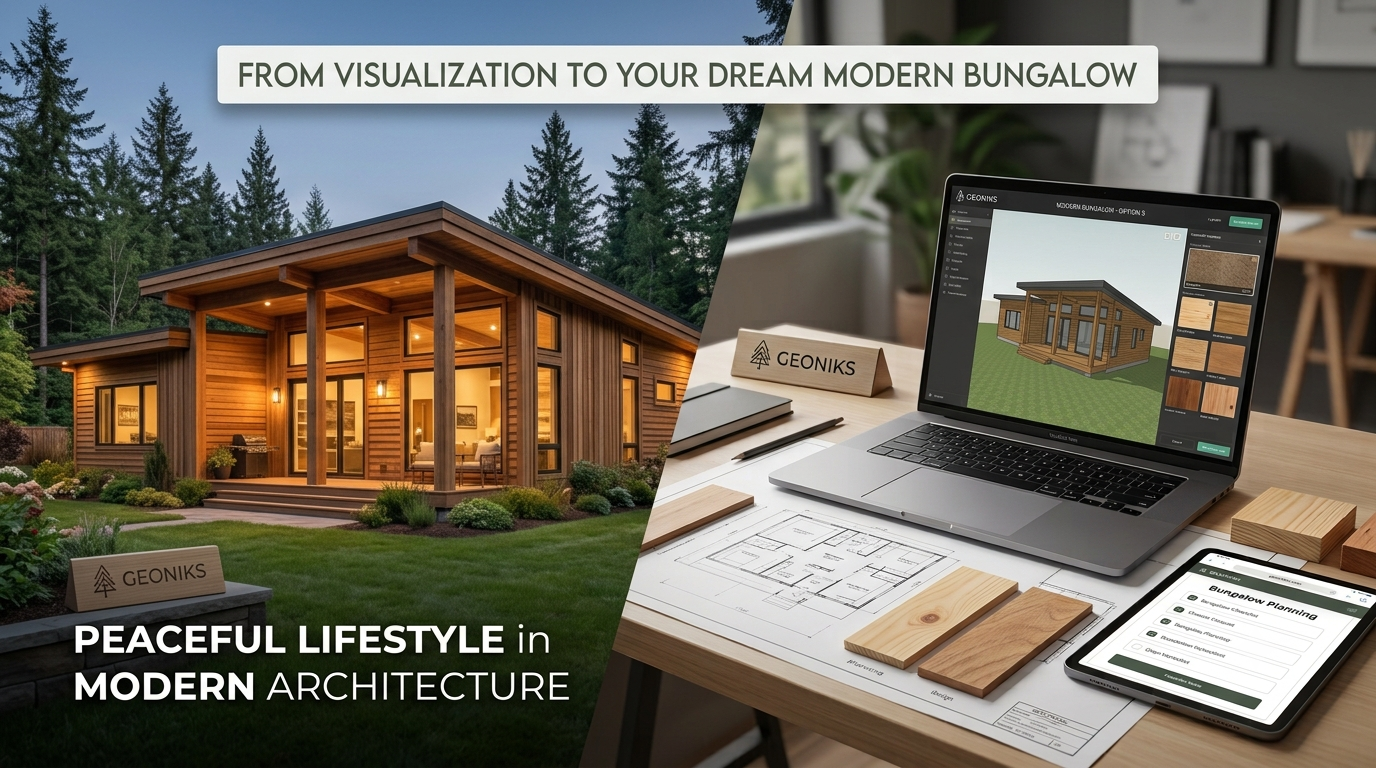 Geoniks 3D timber house design